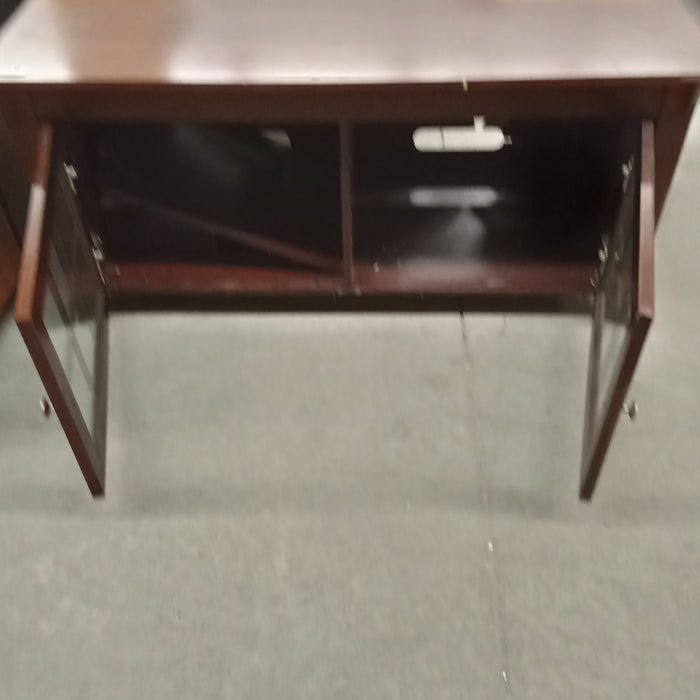 48"W Wooden TV Stand with Lower Cupboards