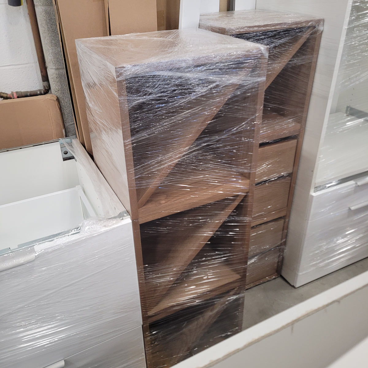 White and Walnut Kitchen