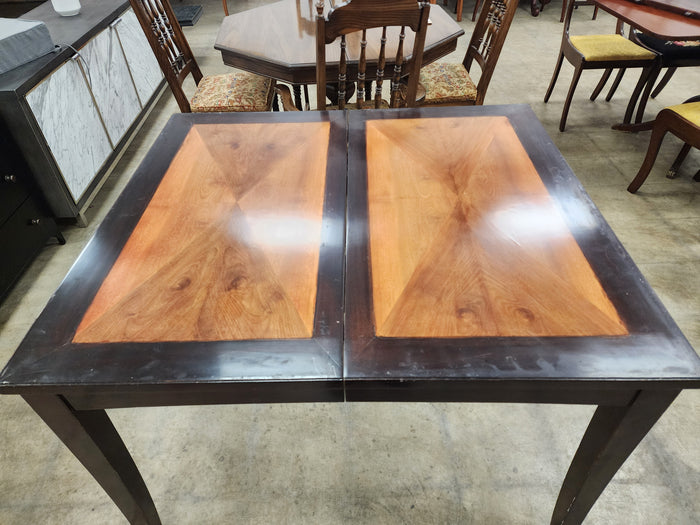 2 Tone Wooden Dining Table with 2 Leaves