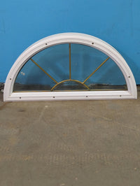 24" x 12" Semicircle Casement Window