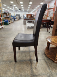 Dark Brown High Back Dining Chair