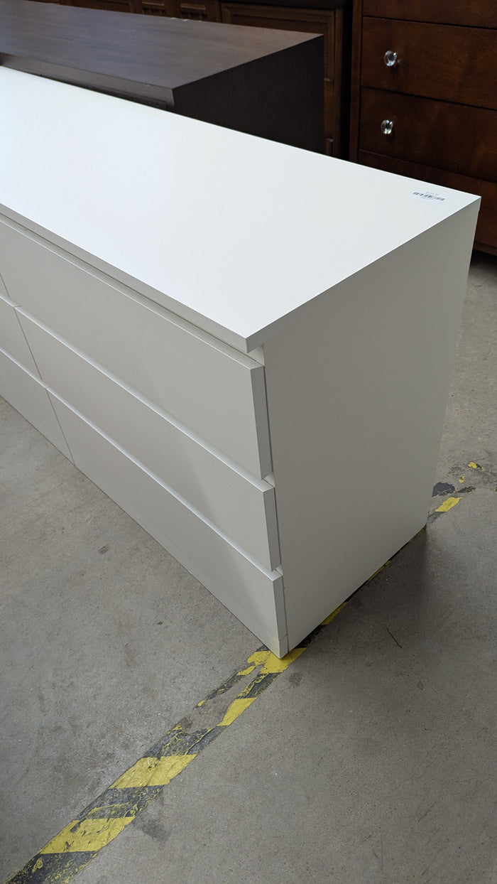 63.5"W White Ikea Dresser