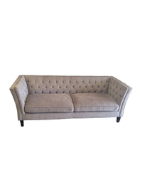 Light Grey Tufted Sofa