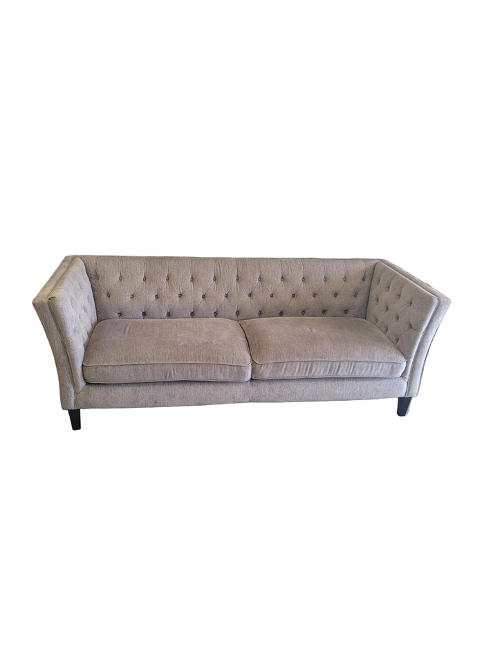 Light Grey Tufted Sofa