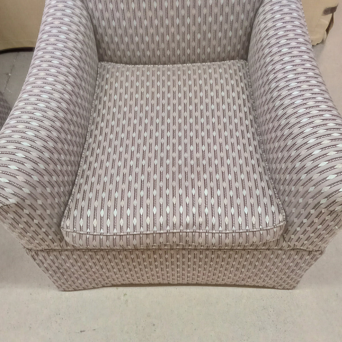 31"W Gray Arm Chair