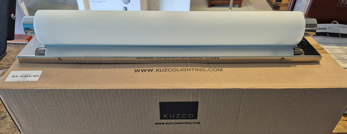 Charleston LED Chrome and Frosted Glass Vanity Light