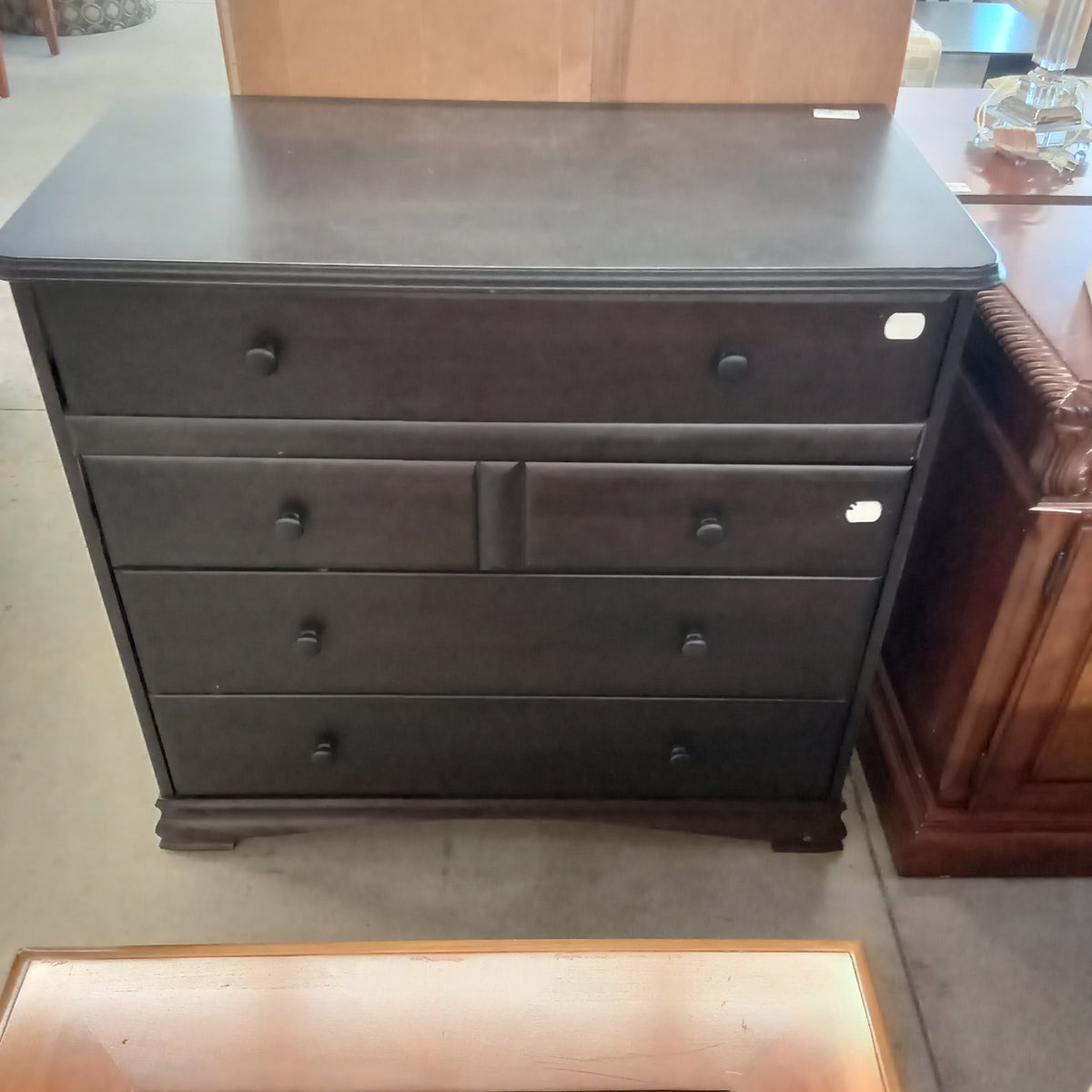 41.5"W 4-Drawer Dresser in Black