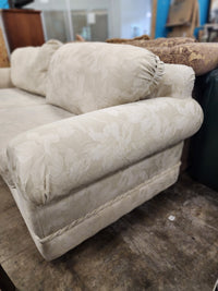 Classic Cream Floral Upholstered Loveseat