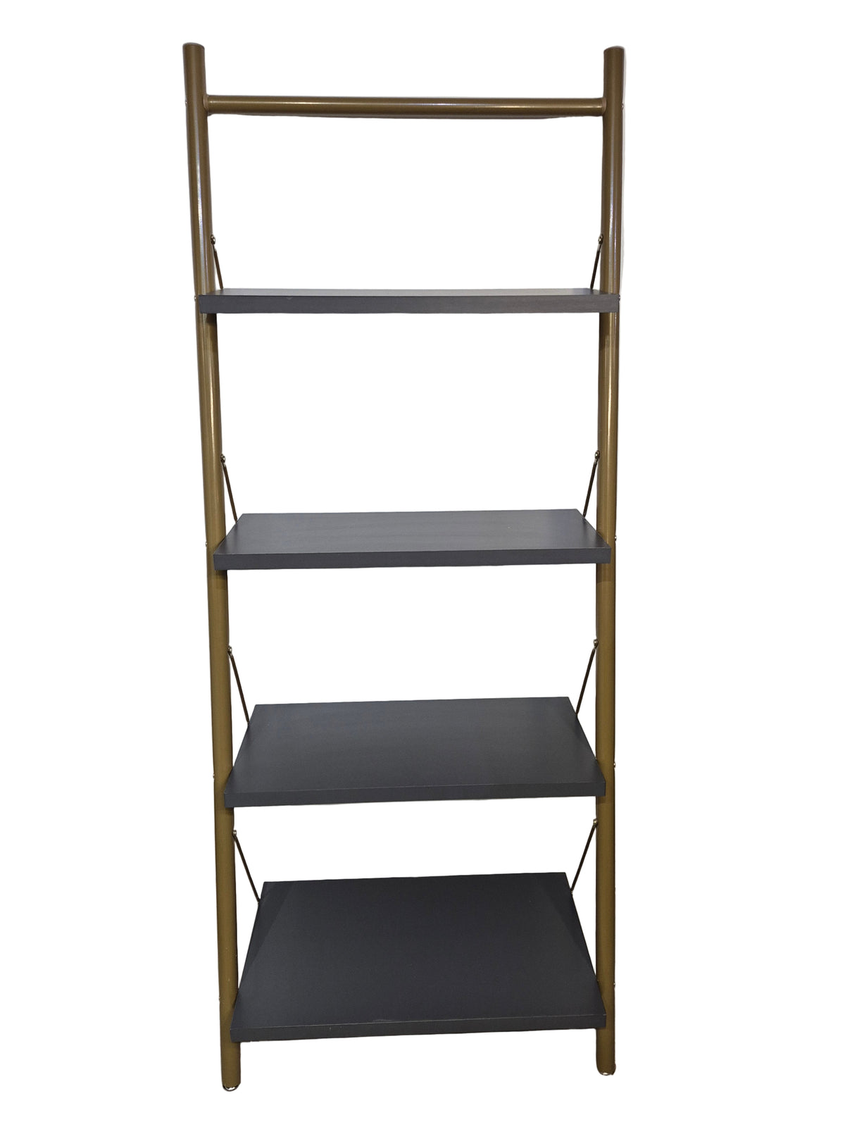 Ladder Shelf - Gold Metal Frame