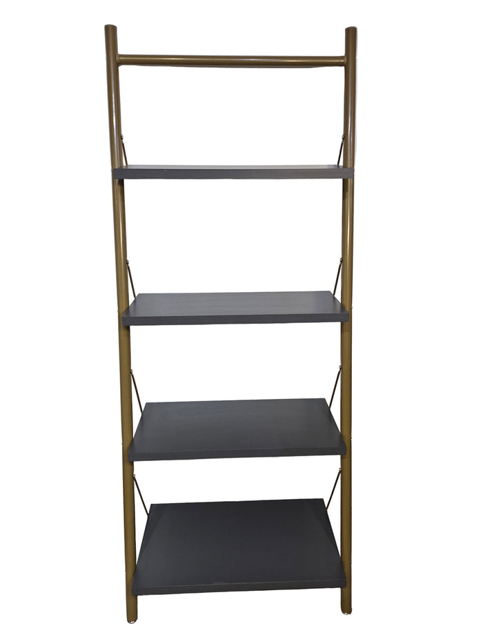Ladder Shelf - Gold Metal Frame