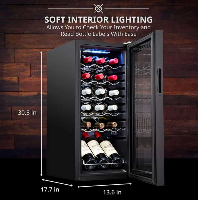 IVATION Free Standing 18-Bottle Wine Refrigerator