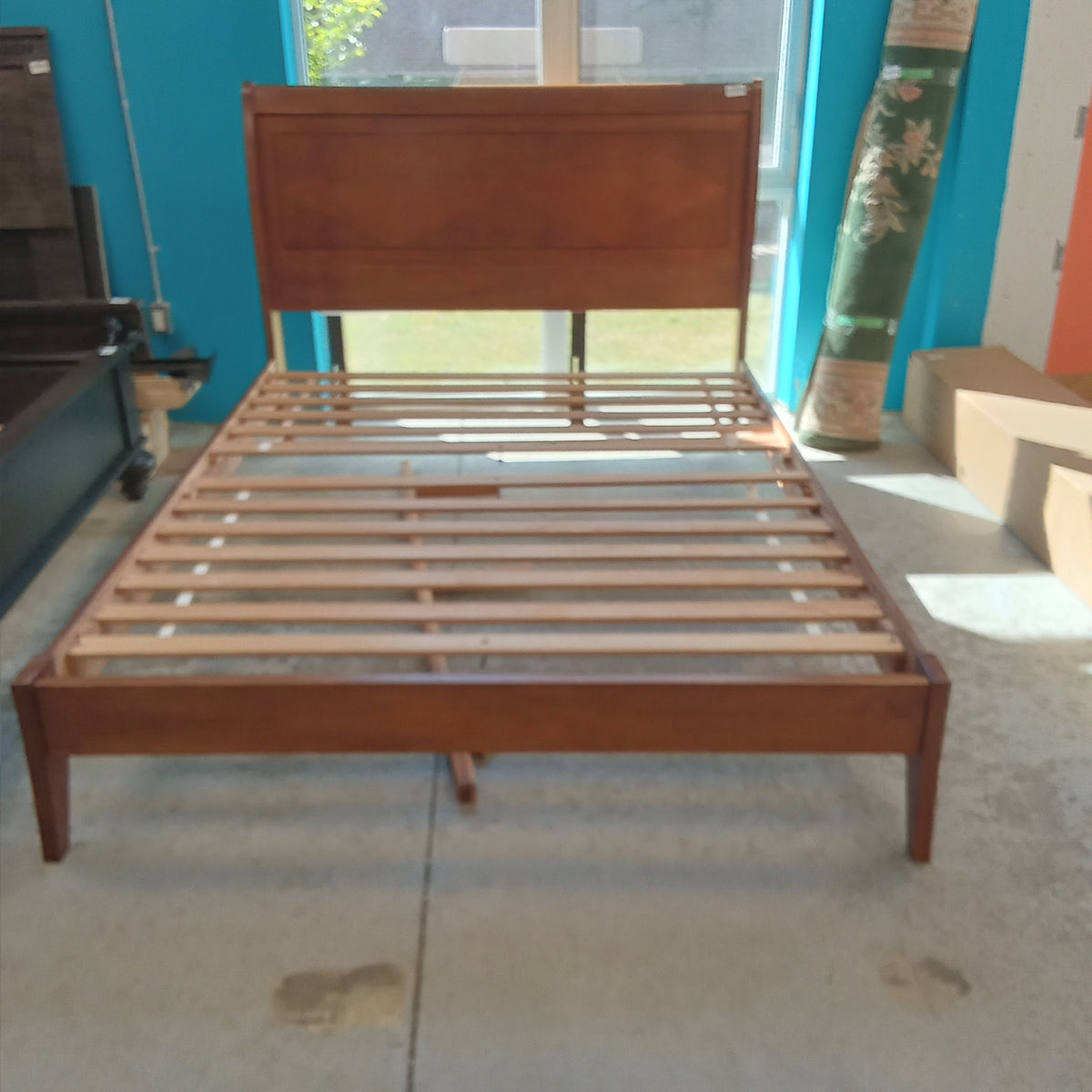 64"W Wooden Queen Bed Frame