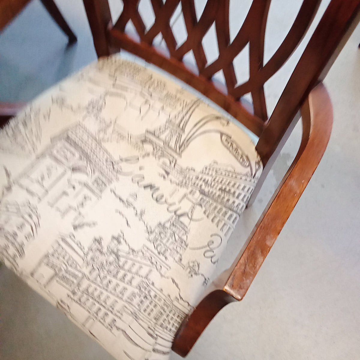 61"W Dining Set - Table with Six Chairs
