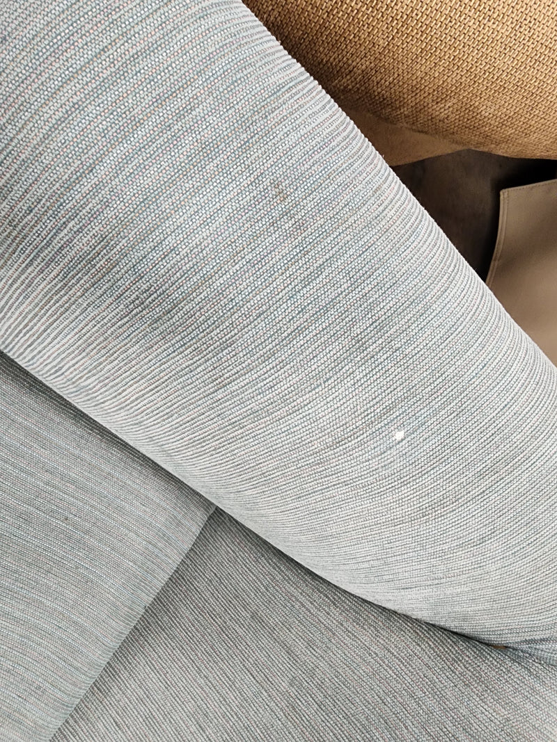 Light Blue Loveseat with Matching Cushions