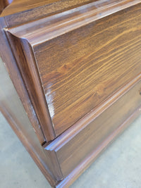 Carved Wood Tall Boy Dresser