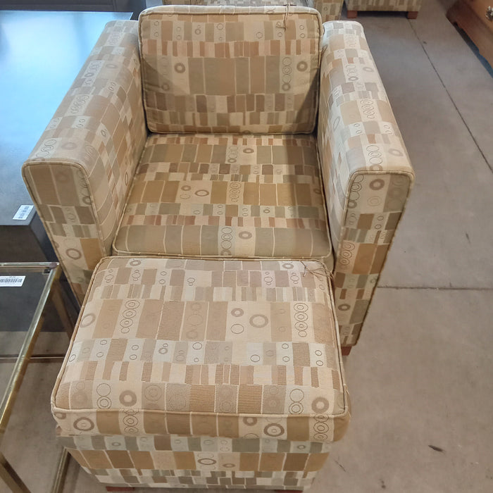 32"W Armchair and Ottoman