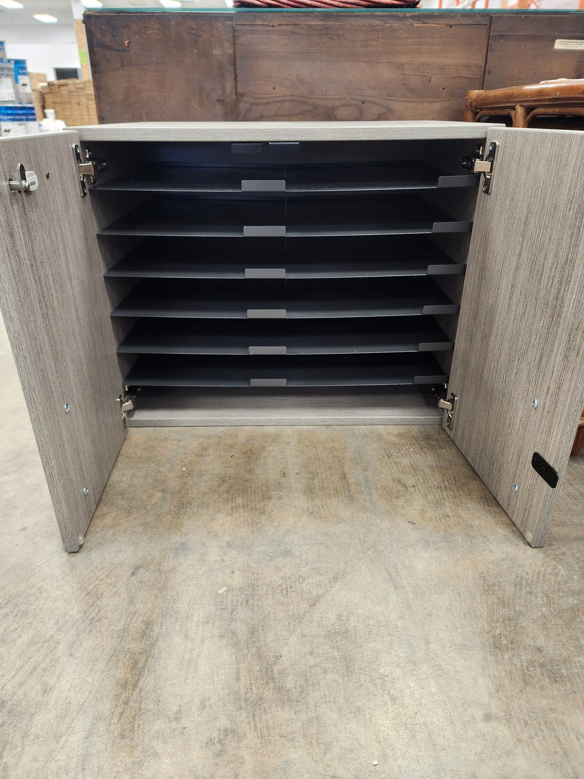 Small Grey Filing Cabinet