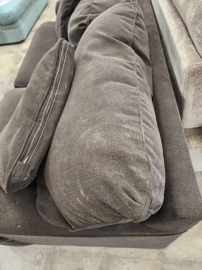 Cozy Charcoal Upholstered Loveseat
