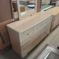 56"W 7-Drawer Dresser with Mirror