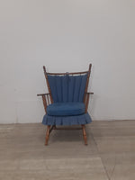 Blue Stationary Rocking Chair