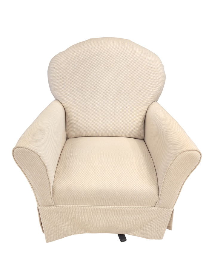 Beige Swivel Rocking Chair
