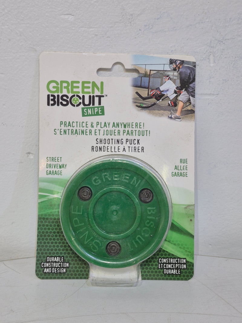 Green Biscuit Shooting Puck - Indoor/Outdoor
