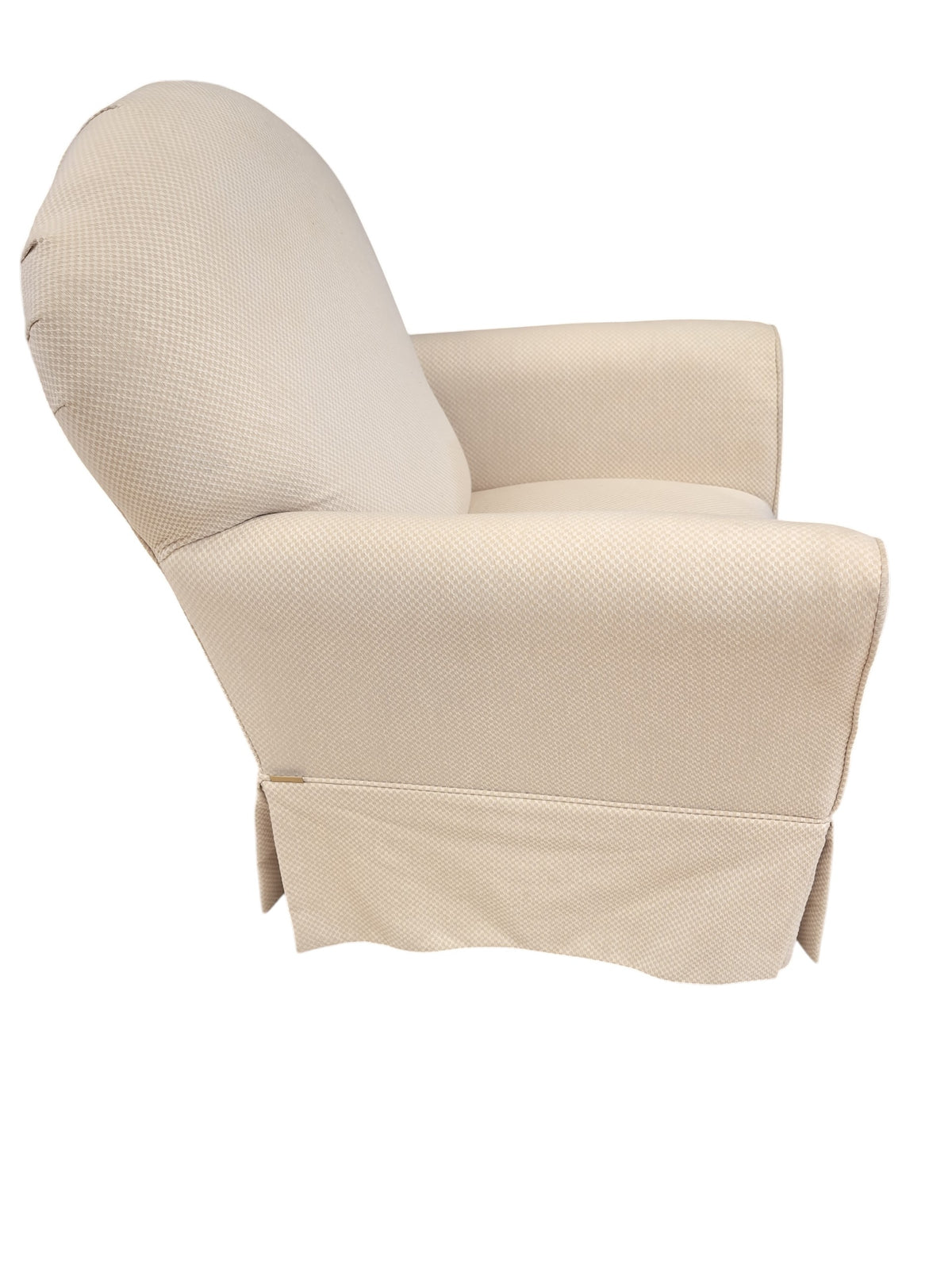 Beige Swivel Rocking Chair