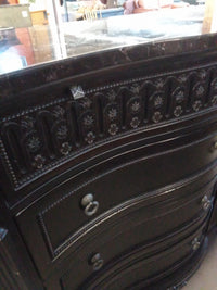 69.5"W 8-Drawers Dresser with Marble Top