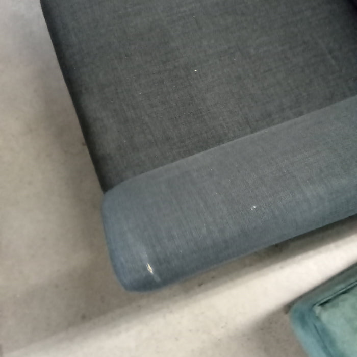 78"W 3-Seat Sofa Dark Grey