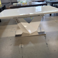 63"W Dining Table in White Melamine