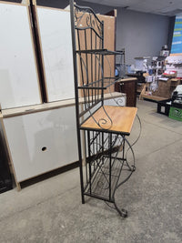Metal and Wood Bakers Rack