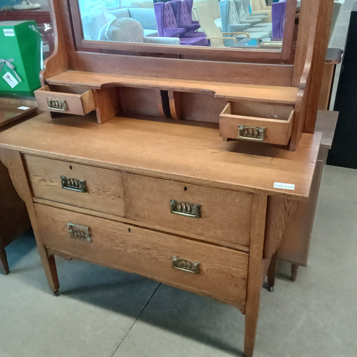 Antique Dresser W/Mirror/Vanity Dresser #PS18