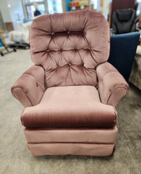 Dark Pink Swivel Armchair