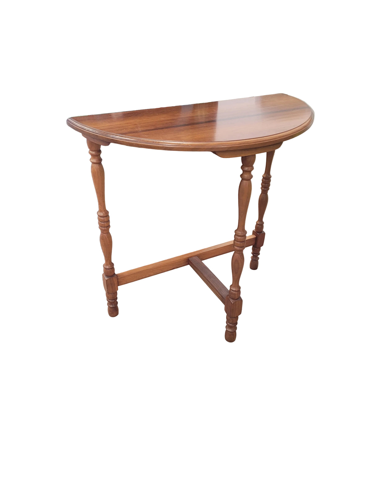 Half Moon Wooden Side Table