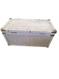 White wicker Storage Box #JS56