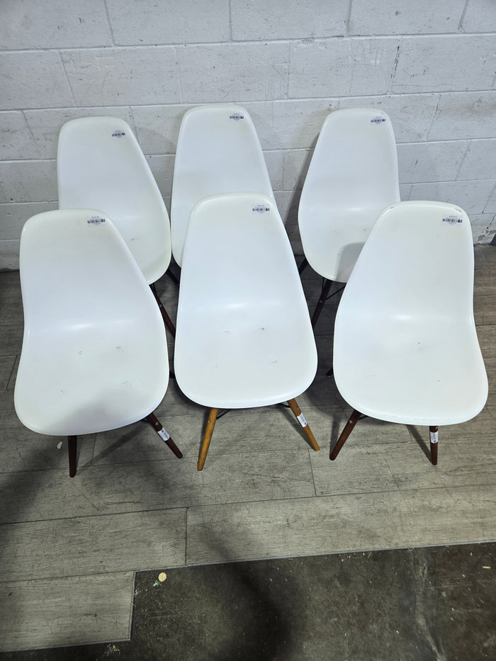 Eiffel White Chairs Set Of 6