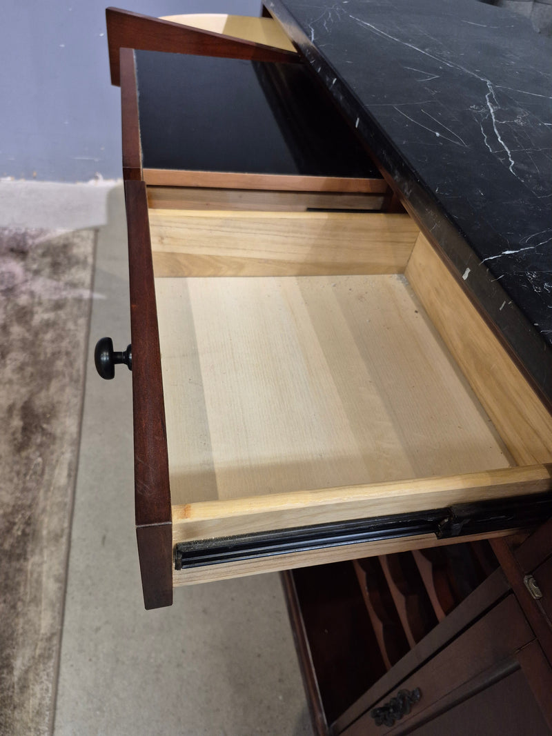 68"W Bar with Granite-Look Tile Top