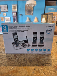V-Tech 3-handset Phone System with Connect to Cell