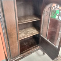 40"W Wooden China Display Cabinet