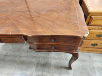 Classic Wooden Desk with 5 Drawers