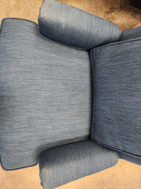Modern Blue Upholstered Armchair