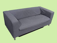 IKEA KLIPPAN Grey Fabric Sofa