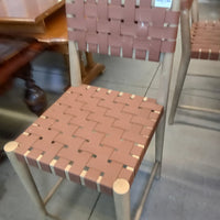 19"W Bar Stool with Webbed Seat and Back