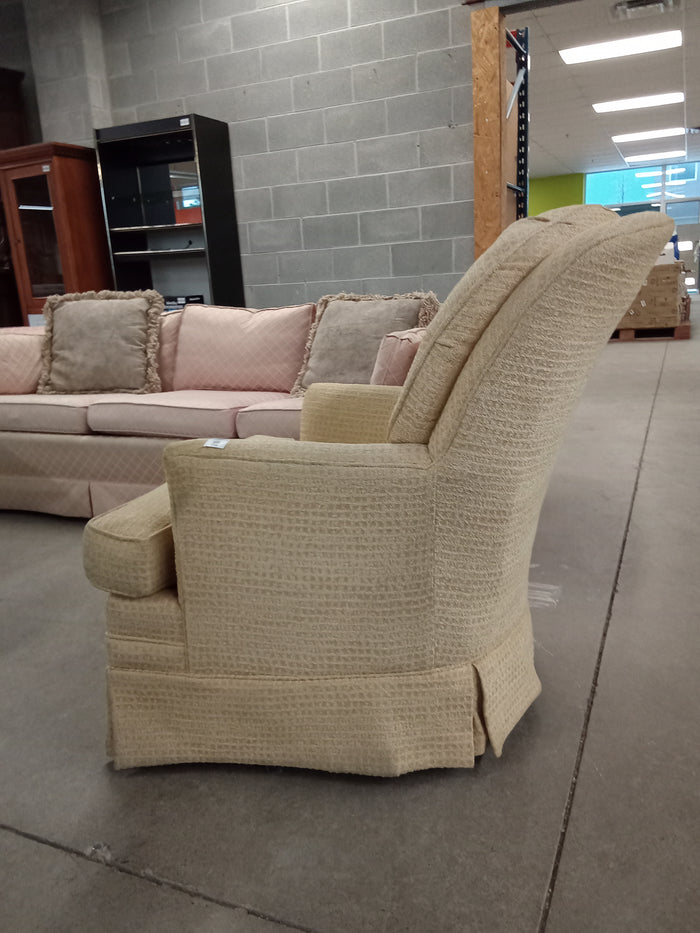 29"W Gold Accent Chair