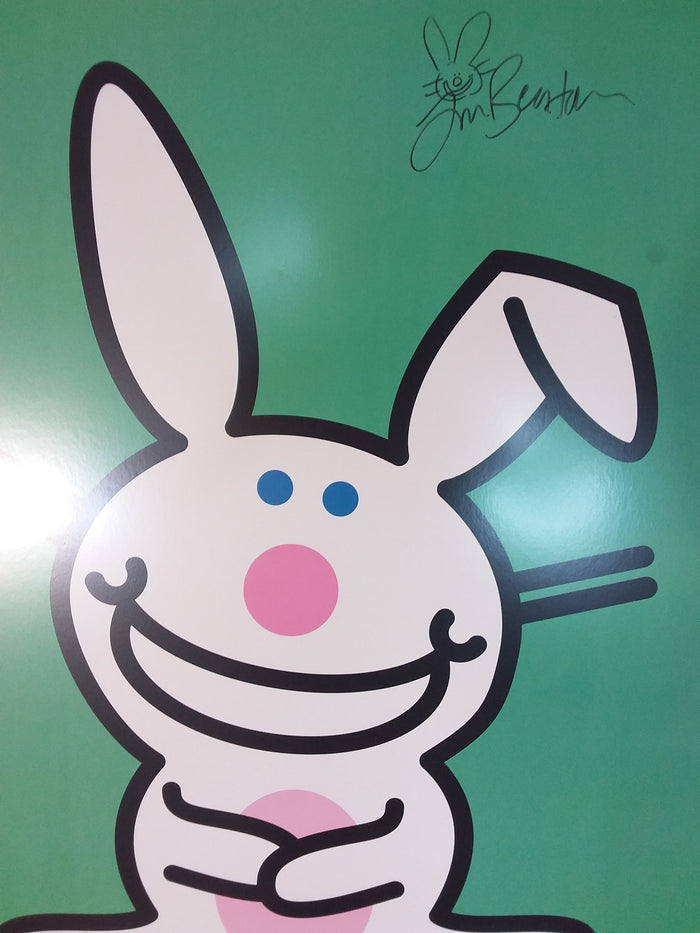 Happy Bunny Autographed Plaque Mounted Poster