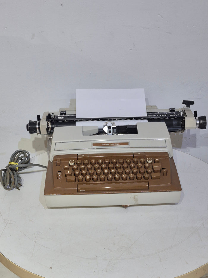 Vintage Smith-Corona 8000 Electric Typewriter with Dust Cover
