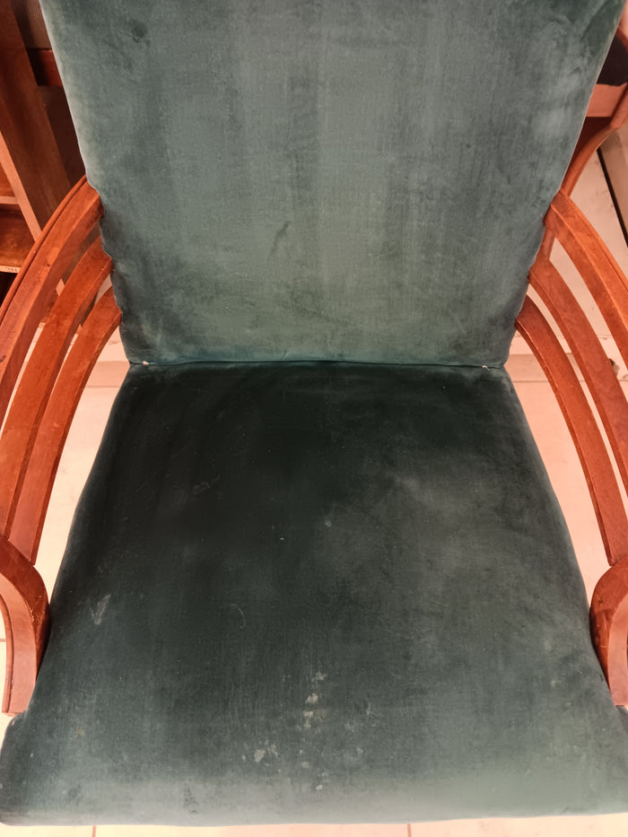 Forest Green Accent Armchair