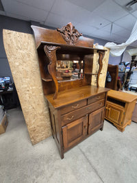 Antique Dining Hutch - - needs repair