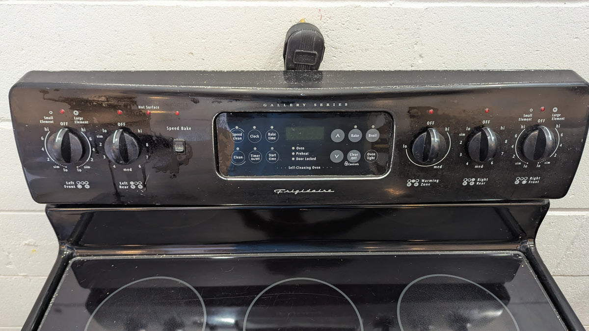 30"W Frigidaire Black Electric Stove