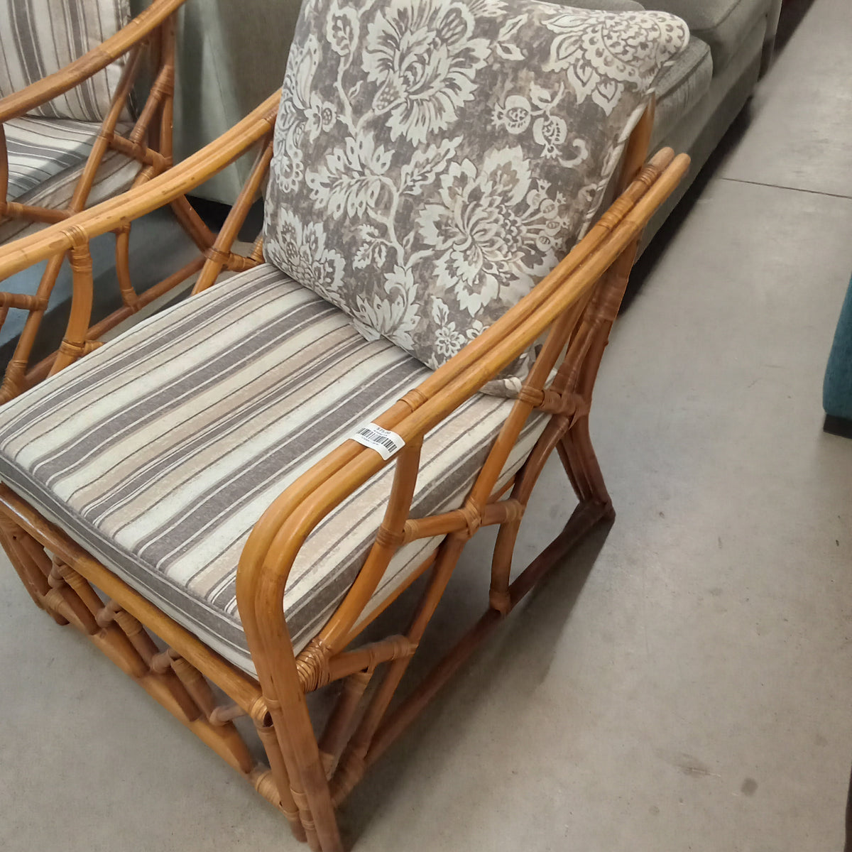 28"W Rattan Patio Armchair